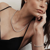 The Classic Tennis Necklace Silver